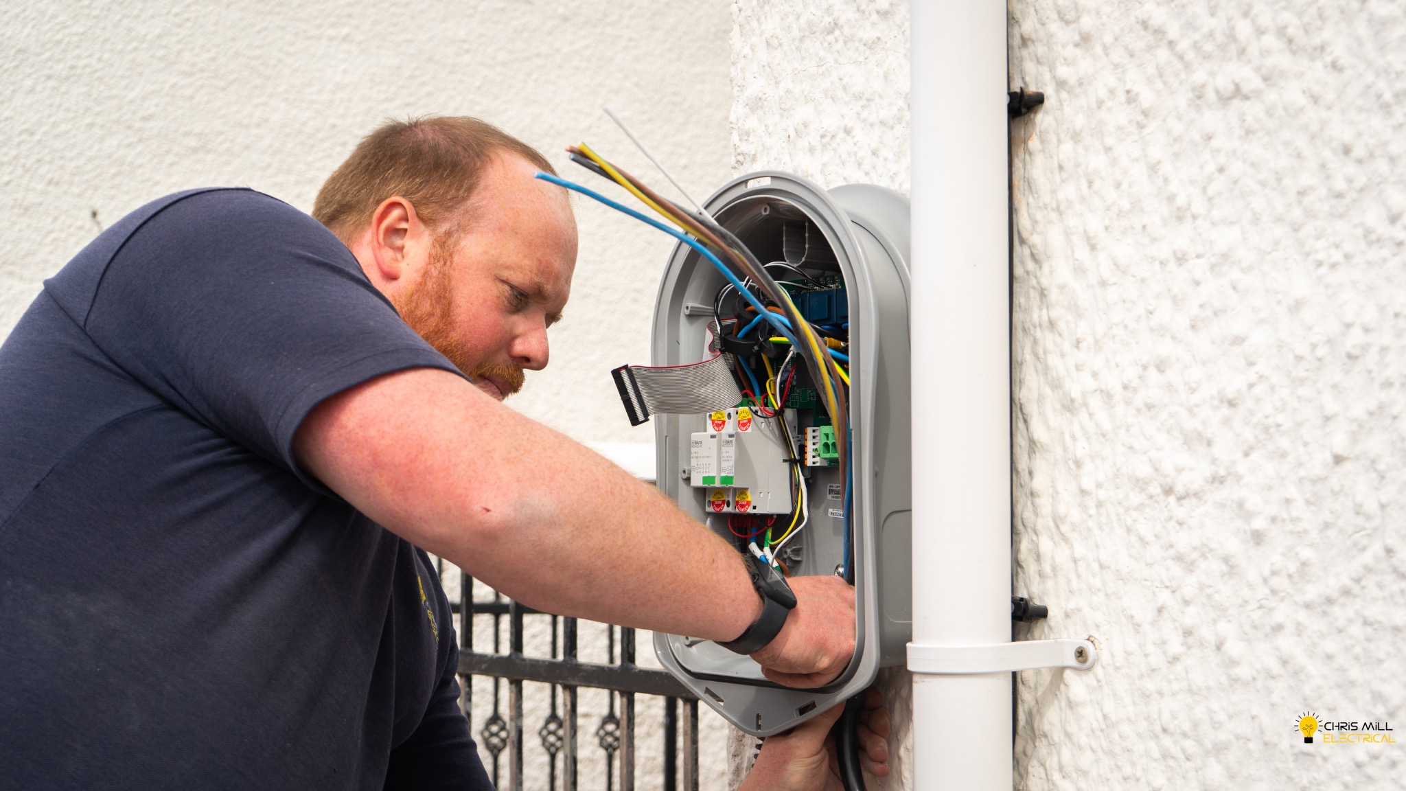 Chris Mill Electrical advert shoot